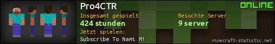 Benutzerleisten 560x90 für Pro4CTR