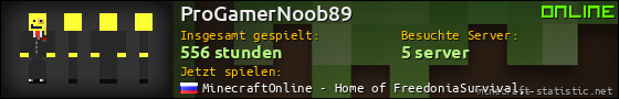 Benutzerleisten 560x90 für ProGamerNoob89