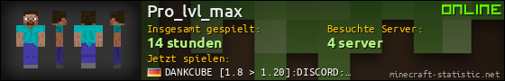 Benutzerleisten 560x90 für Pro_lvl_max