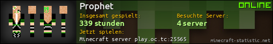 Benutzerleisten 560x90 für Prophet