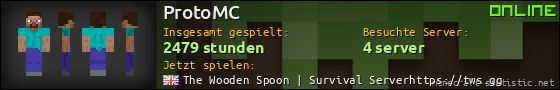 Benutzerleisten 560x90 für ProtoMC