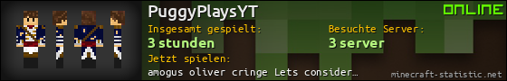 Benutzerleisten 560x90 für PuggyPlaysYT