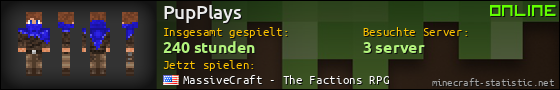 Benutzerleisten 560x90 für PupPlays