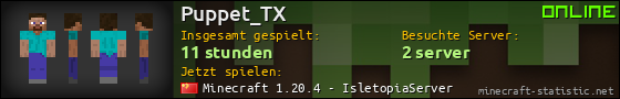 Benutzerleisten 560x90 für Puppet_TX