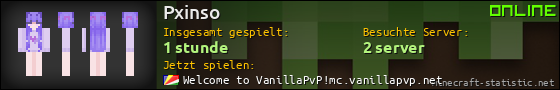 Benutzerleisten 560x90 für Pxinso