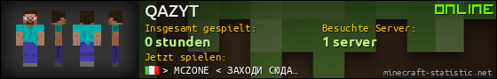Benutzerleisten 560x90 für QAZYT