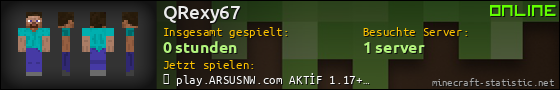 Benutzerleisten 560x90 für QRexy67