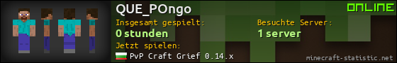 Benutzerleisten 560x90 für QUE_POngo