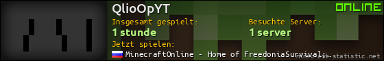 Benutzerleisten 560x90 für QlioOpYT