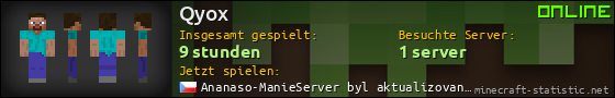 Benutzerleisten 560x90 für Qyox