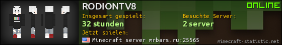 Benutzerleisten 560x90 für RODIONTV8