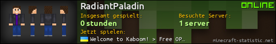 Benutzerleisten 560x90 für RadiantPaladin