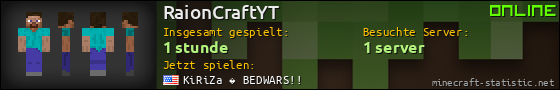 Benutzerleisten 560x90 für RaionCraftYT