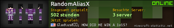 Benutzerleisten 560x90 für RandomAliasX