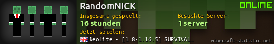 Benutzerleisten 560x90 für RandomNICK