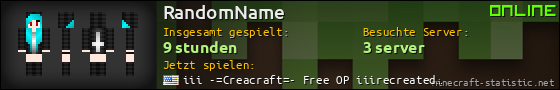 Benutzerleisten 560x90 für RandomName