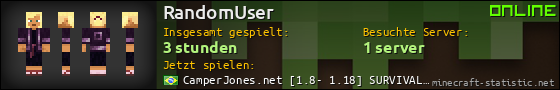 Benutzerleisten 560x90 für RandomUser