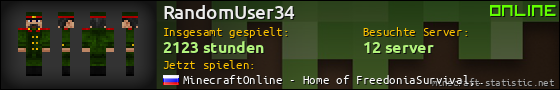 Benutzerleisten 560x90 für RandomUser34