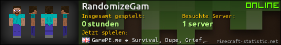 Benutzerleisten 560x90 für RandomizeGam