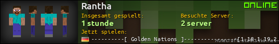 Benutzerleisten 560x90 für Rantha