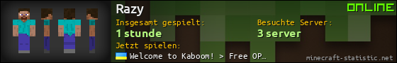 Benutzerleisten 560x90 für Razy