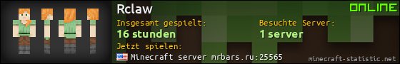 Benutzerleisten 560x90 für Rclaw