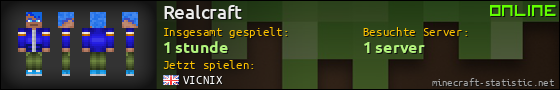 Benutzerleisten 560x90 für Realcraft