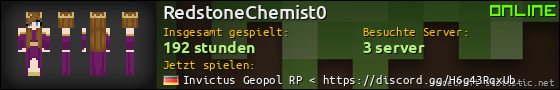 Benutzerleisten 560x90 für RedstoneChemist0