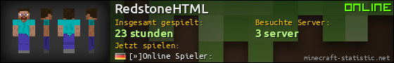 Benutzerleisten 560x90 für RedstoneHTML