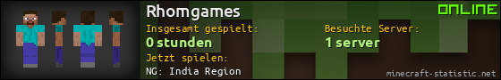 Benutzerleisten 560x90 für Rhomgames