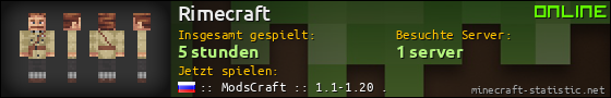 Benutzerleisten 560x90 für Rimecraft