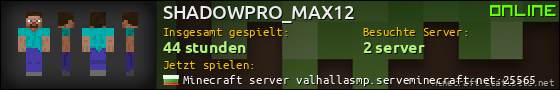 Benutzerleisten 560x90 für SHADOWPRO_MAX12