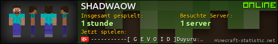 Benutzerleisten 560x90 für SHADWAOW