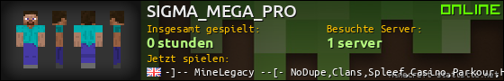 Benutzerleisten 560x90 für SIGMA_MEGA_PRO