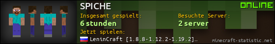 Benutzerleisten 560x90 für SPICHE