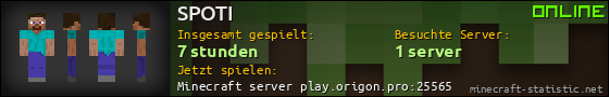 Benutzerleisten 560x90 für SPOTI