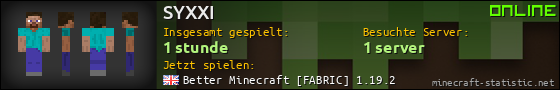 Benutzerleisten 560x90 für SYXXI