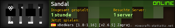 Benutzerleisten 560x90 für Sandal