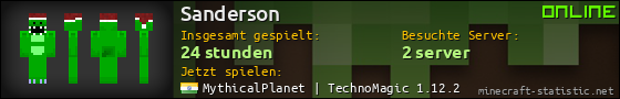 Benutzerleisten 560x90 für Sanderson