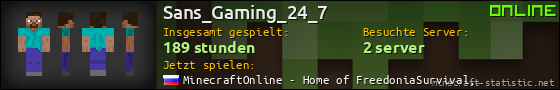 Benutzerleisten 560x90 für Sans_Gaming_24_7