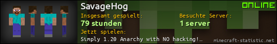 Benutzerleisten 560x90 für SavageHog
