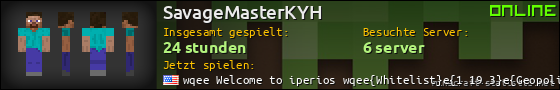 Benutzerleisten 560x90 für SavageMasterKYH