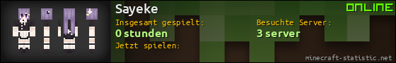 Benutzerleisten 560x90 für Sayeke