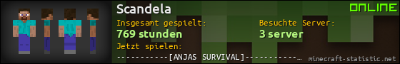 Benutzerleisten 560x90 für Scandela