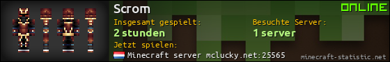 Benutzerleisten 560x90 für Scrom