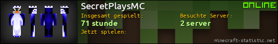 Benutzerleisten 560x90 für SecretPlaysMC