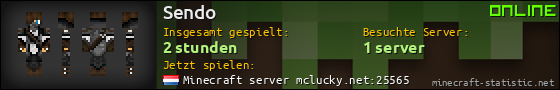 Benutzerleisten 560x90 für Sendo