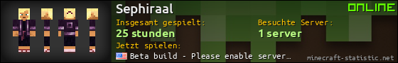Benutzerleisten 560x90 für Sephiraal