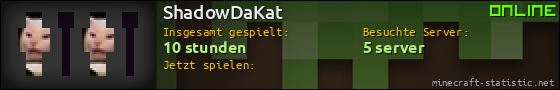 Benutzerleisten 560x90 für ShadowDaKat