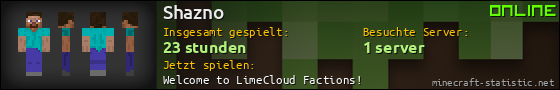 Benutzerleisten 560x90 für Shazno